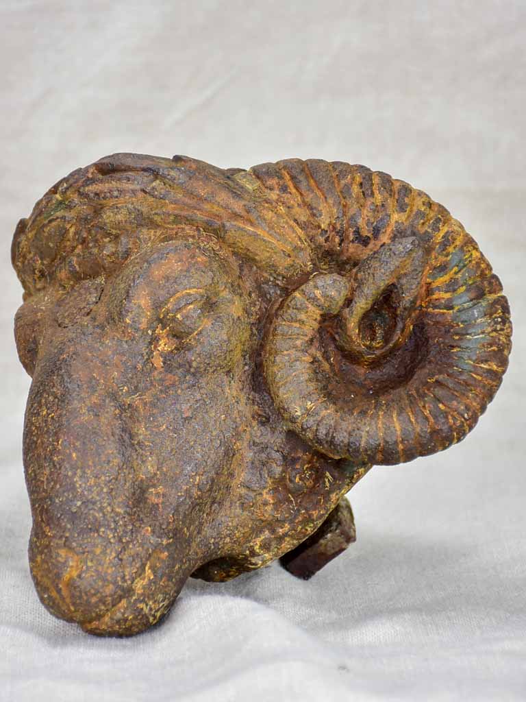 Rare 19th Century ram's head from a butcher