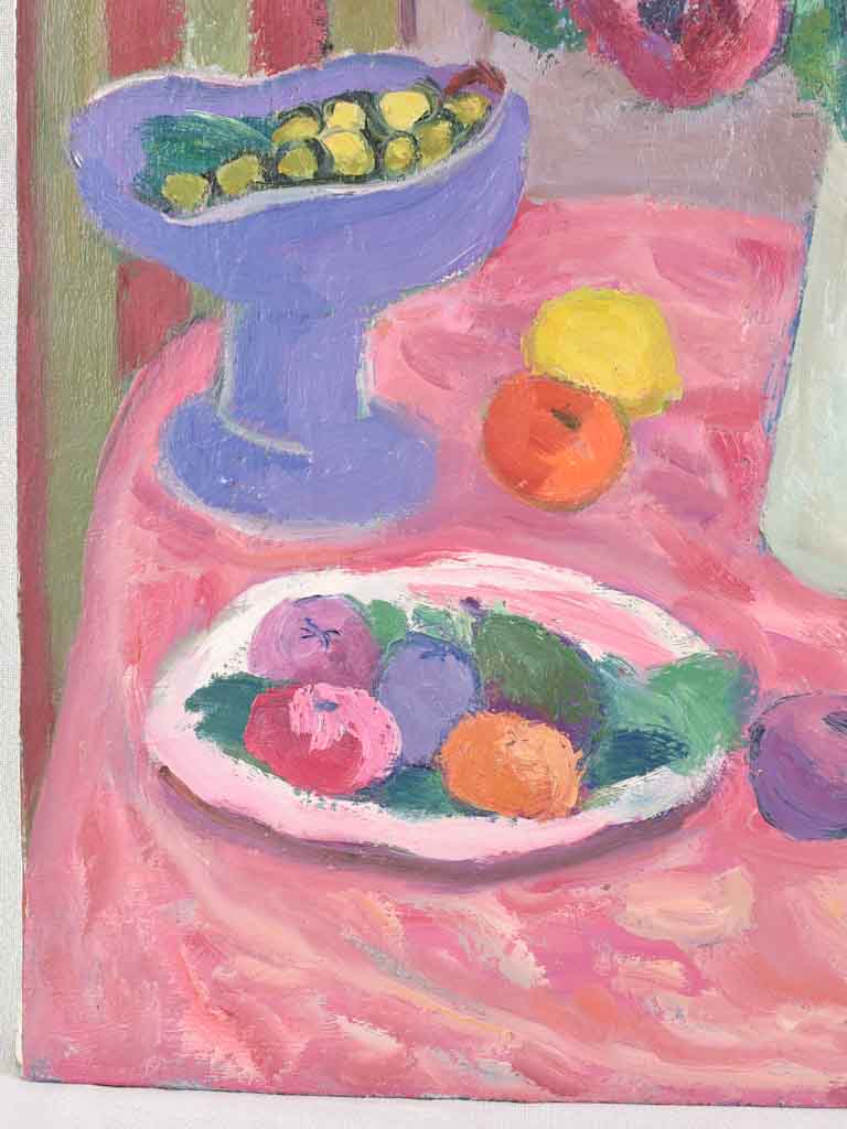 Still life - table w/ bouquet of camellias - Anna Costa 1960 - 24½" x 19¾"