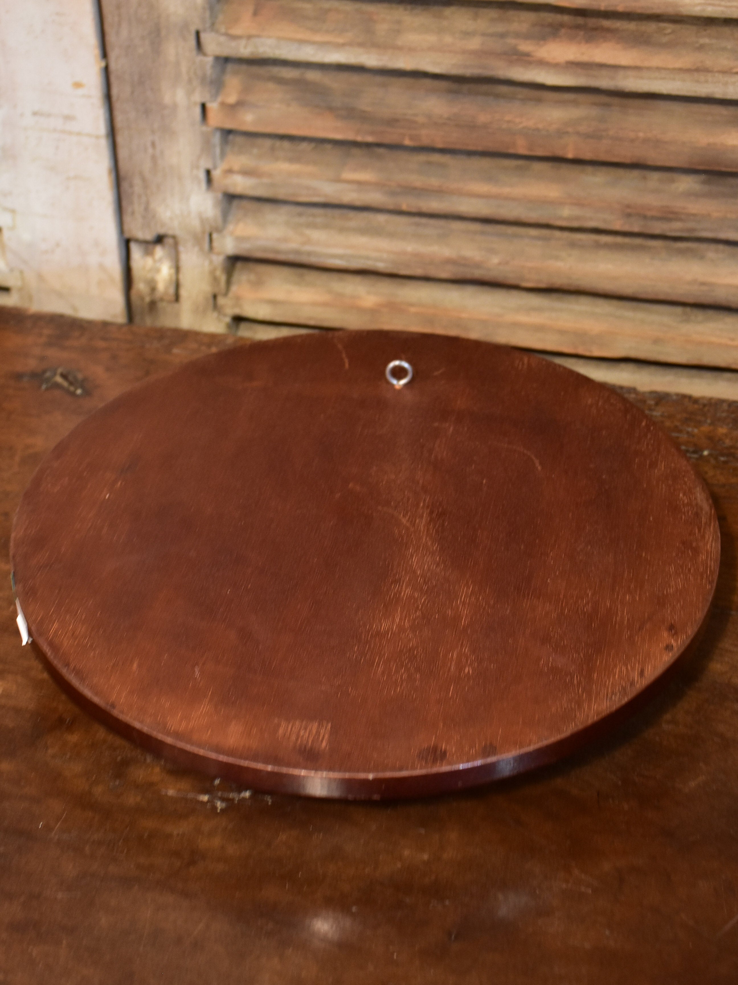 Round vintage mirror