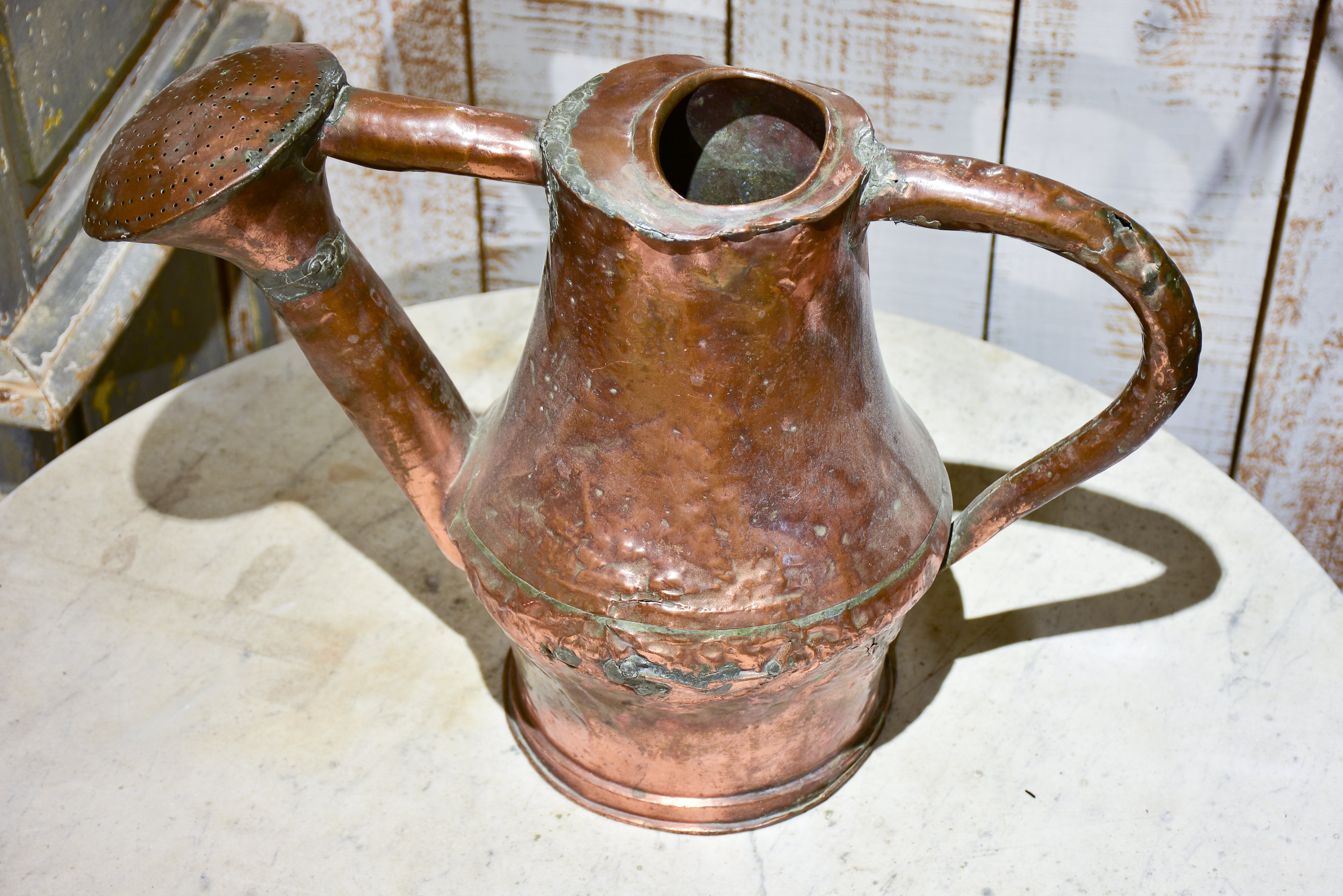 Late 18th century copper watering can