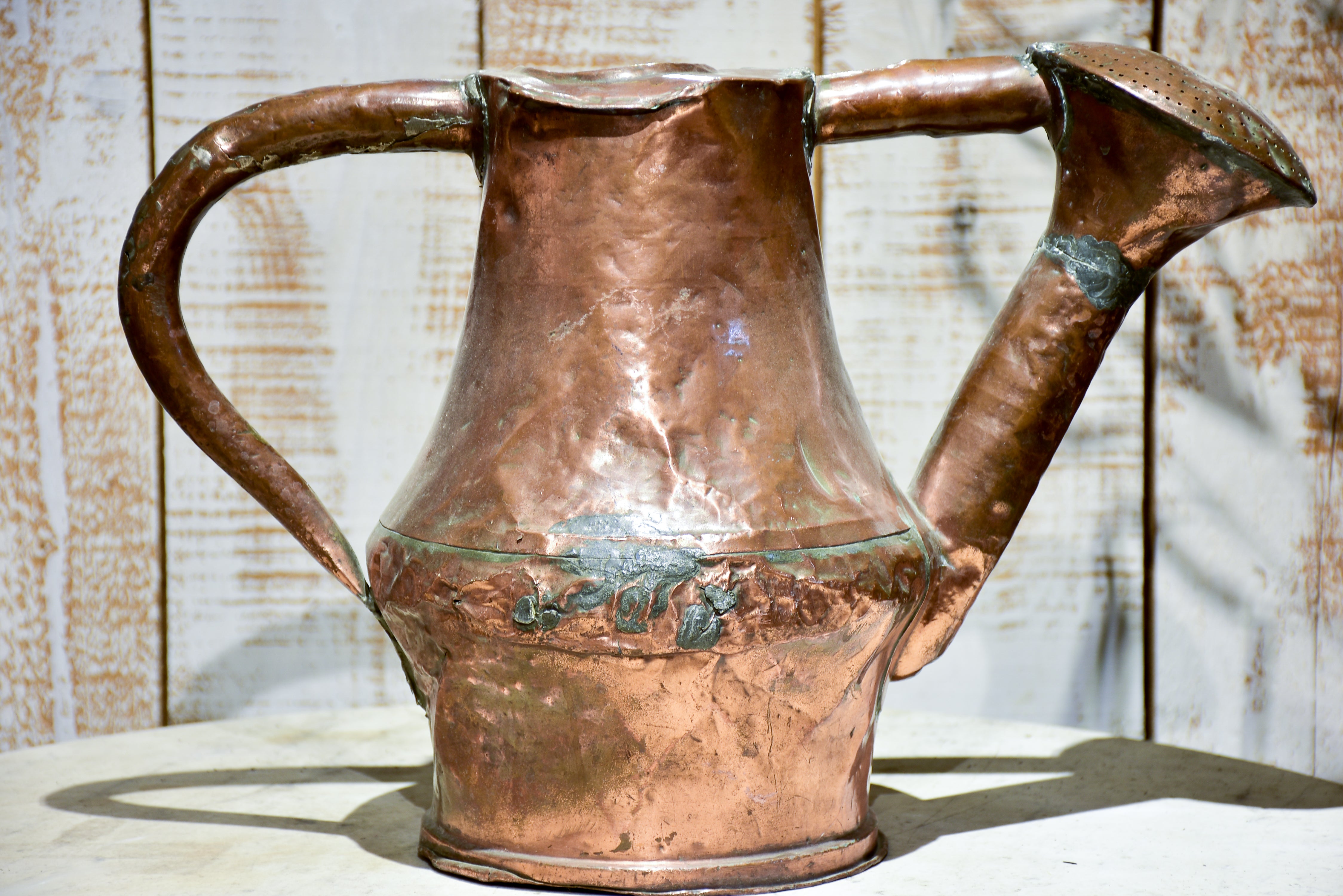 Late 18th century copper watering can