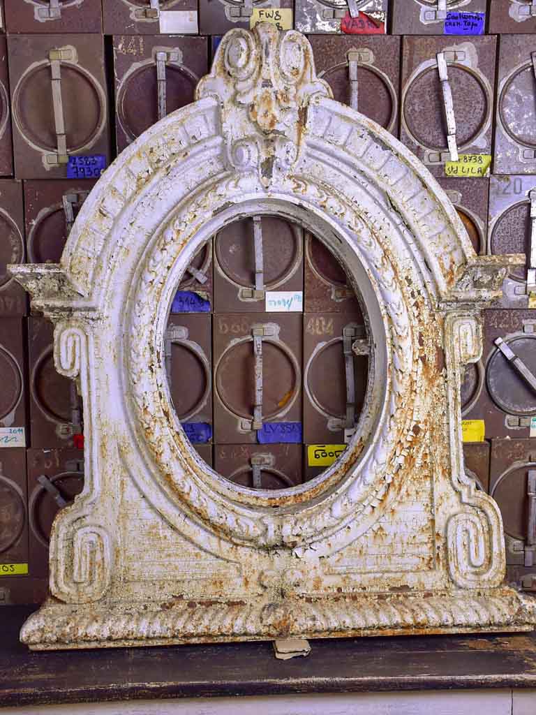 A pair of late 18th Century oeil de boeuf iron windows