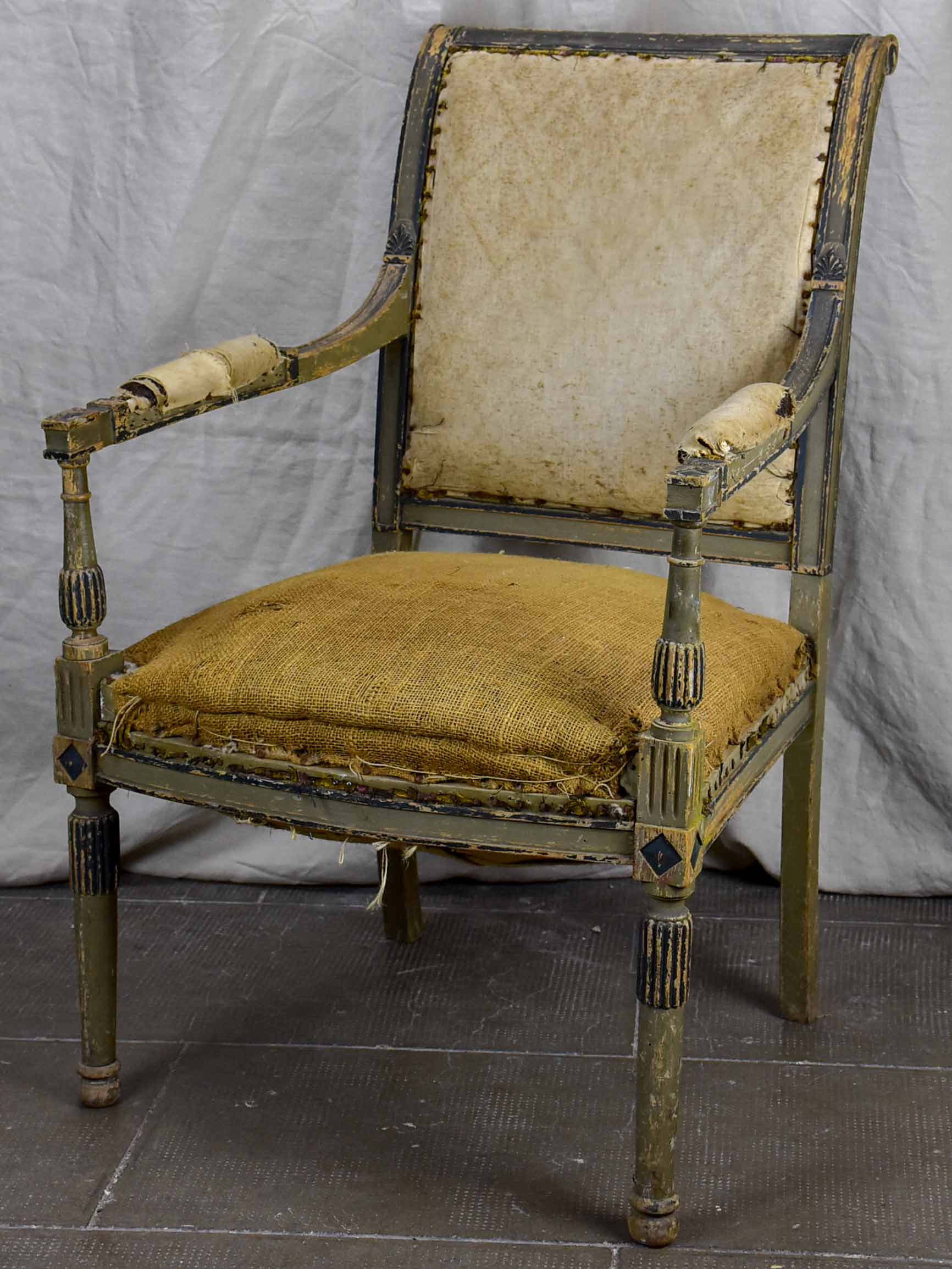 Antique French armchair - rustic