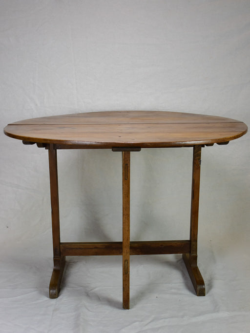 19th Century French walnut winemaker's folding table - vigneron's table