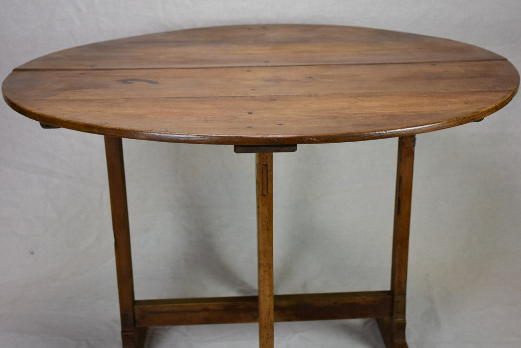 19th Century French walnut winemaker's folding table - vigneron's table