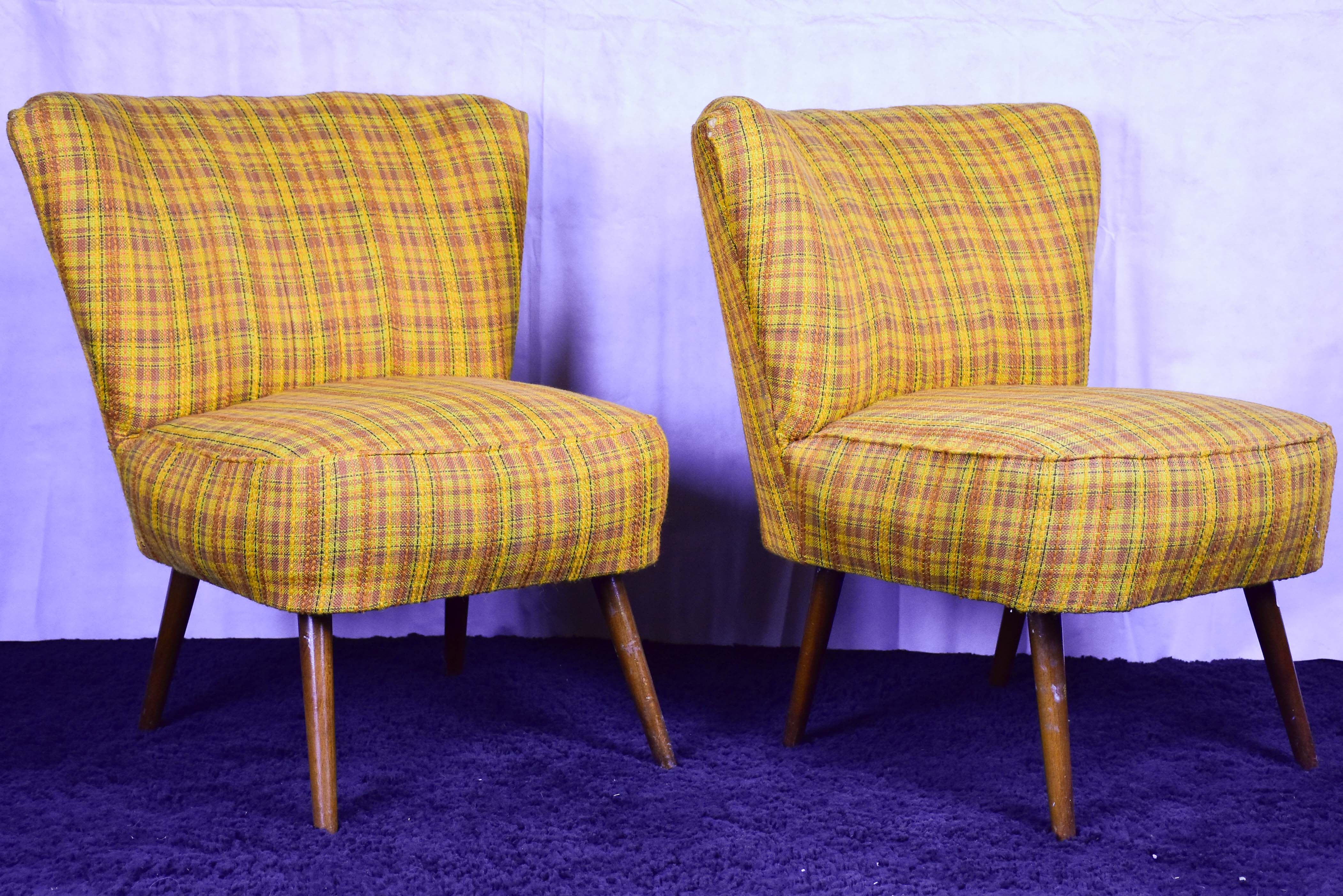 Pair of vintage Scandinavian chairs