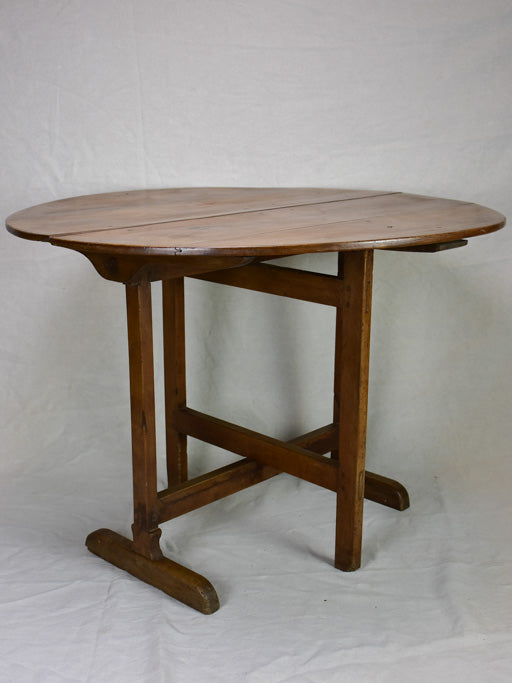 19th Century French walnut winemaker's folding table - vigneron's table