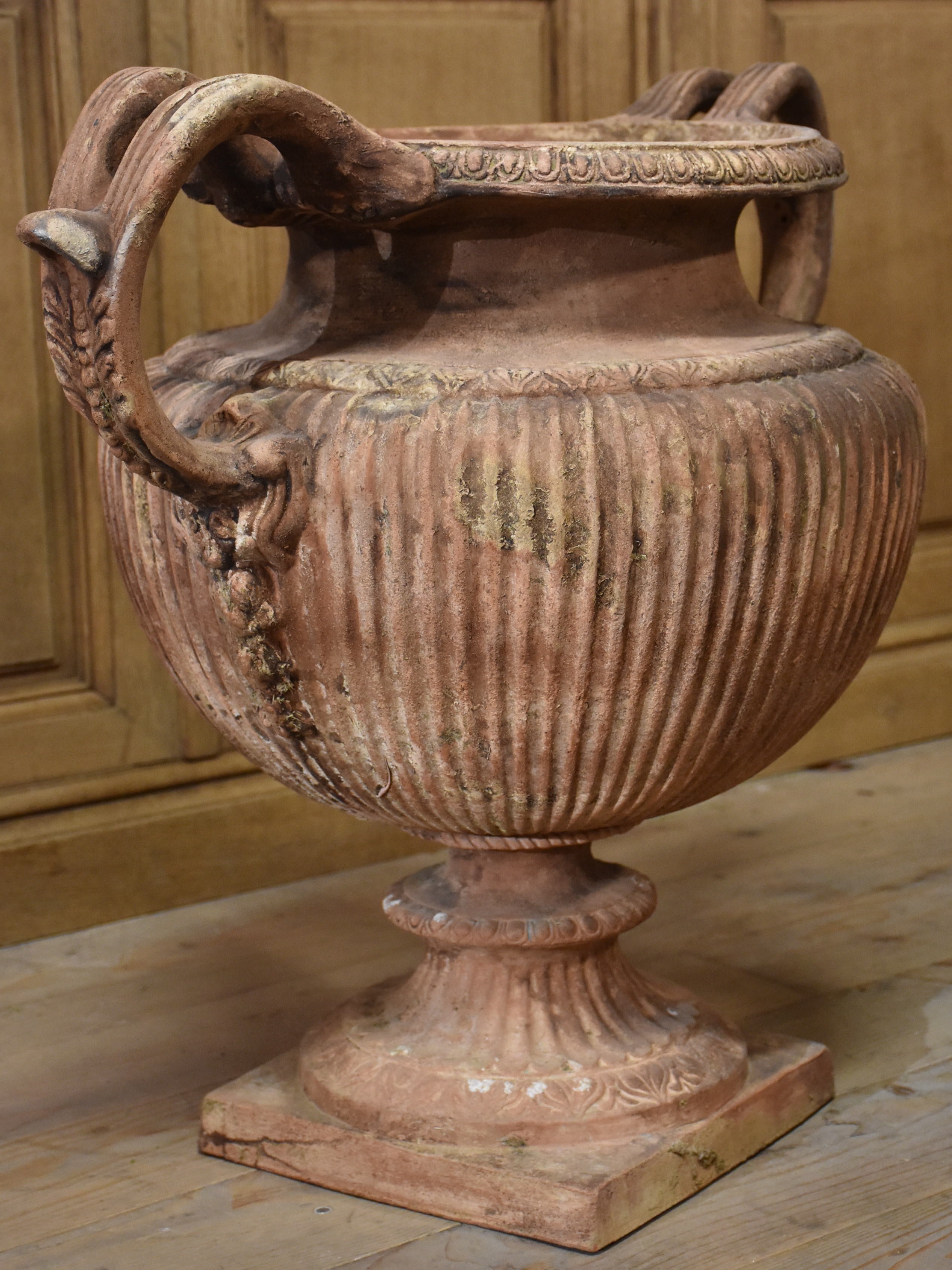 Large Italian garden urn with handles