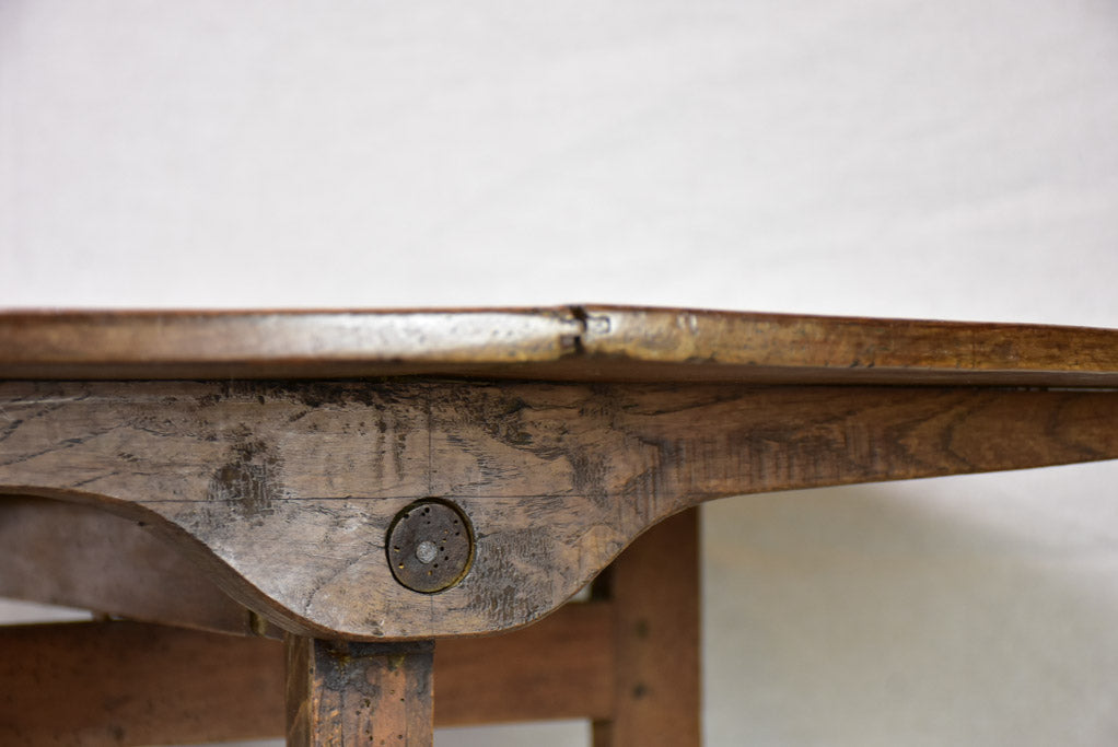 19th Century French walnut winemaker's folding table - vigneron's table