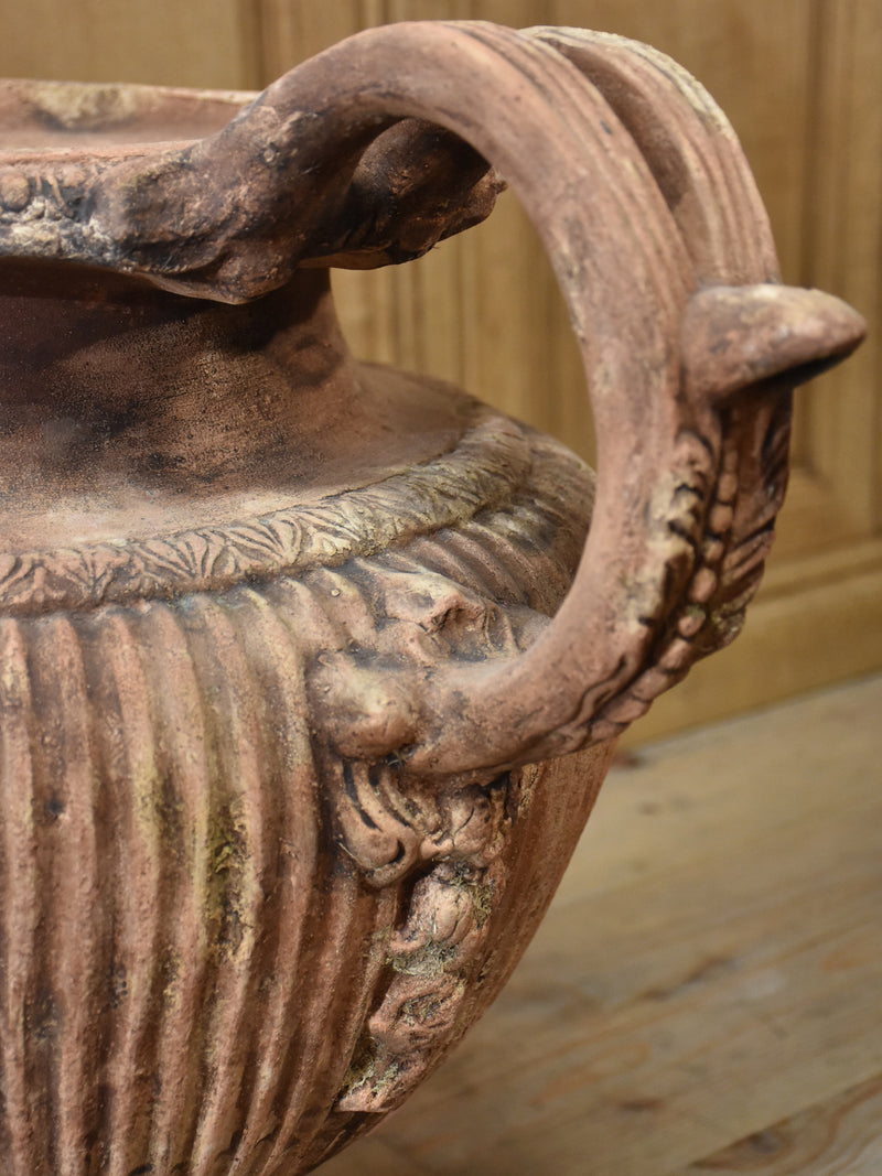 Large Italian garden urn with handles