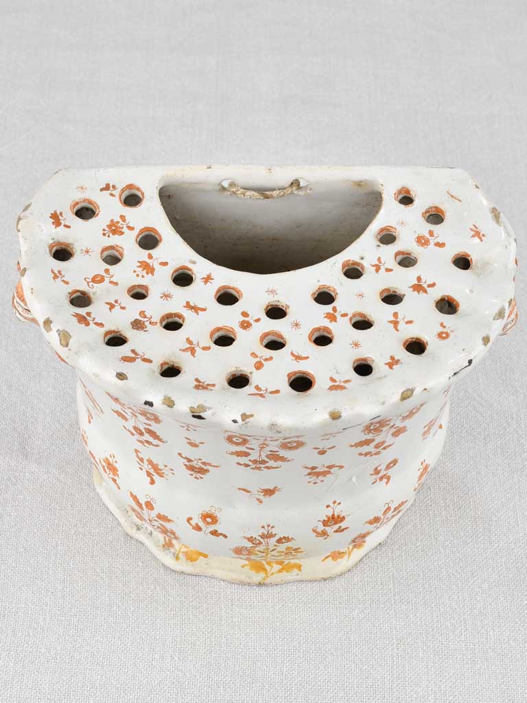 19th century earthenware vase