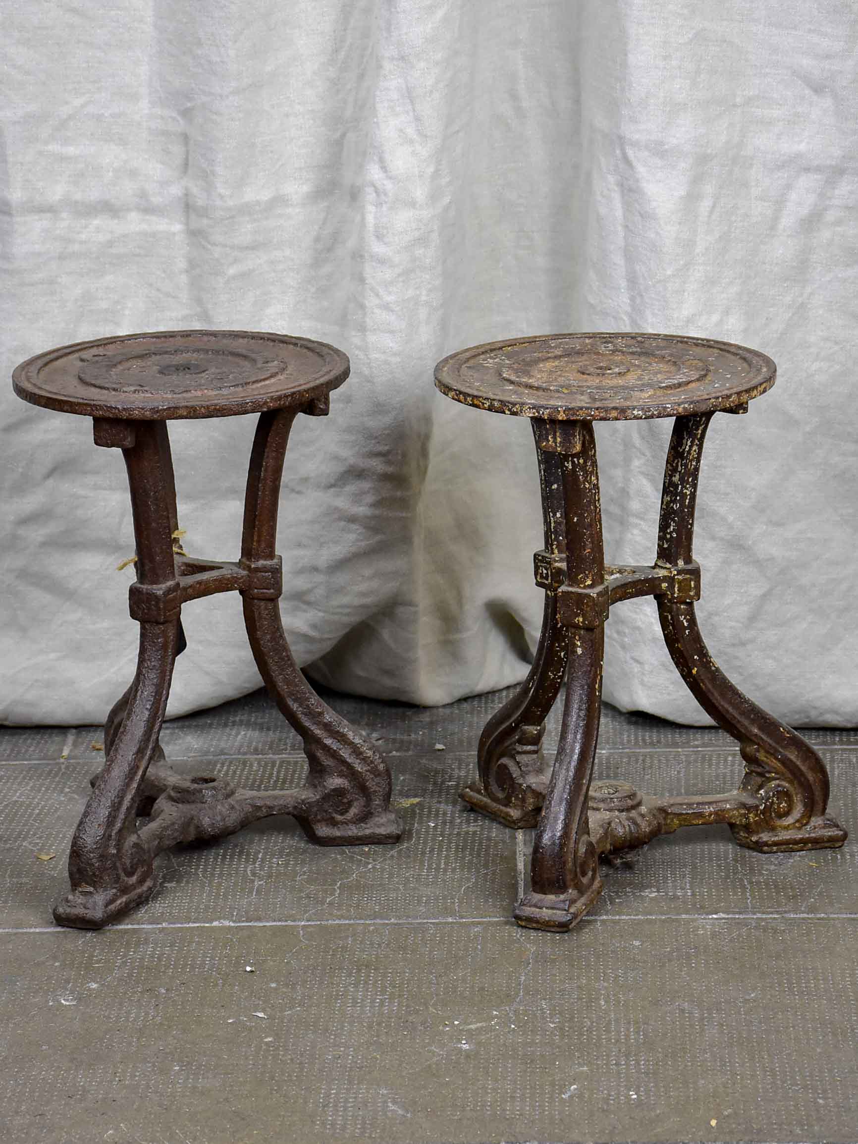 Pair of industrial stools