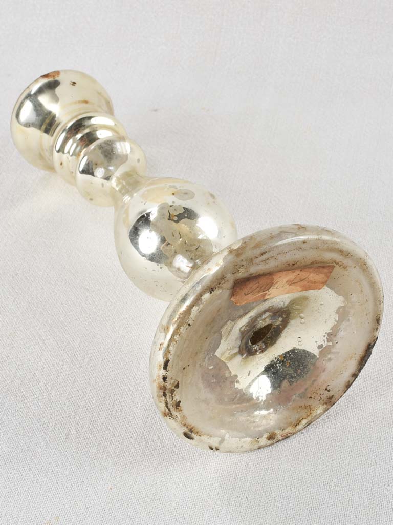 Blown glass elegant French candlestick