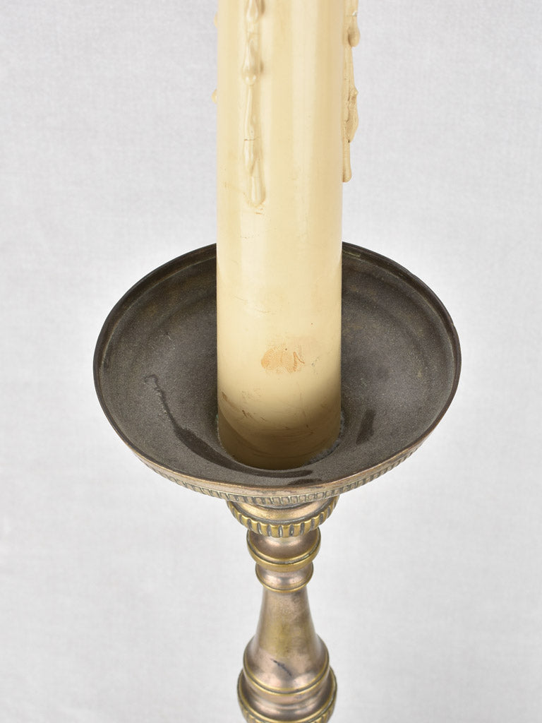 Refurbished church candlestick lamps