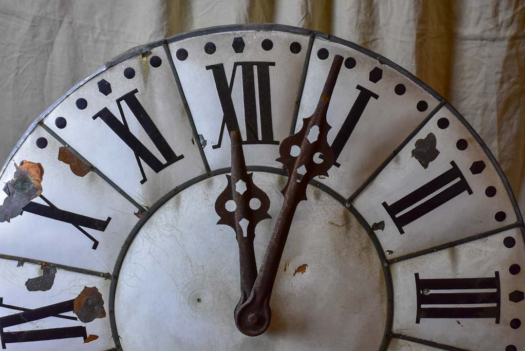 Very large antique French clock from a church