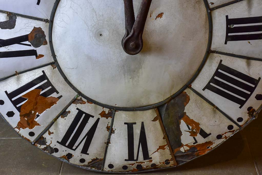 Very large antique French clock from a church