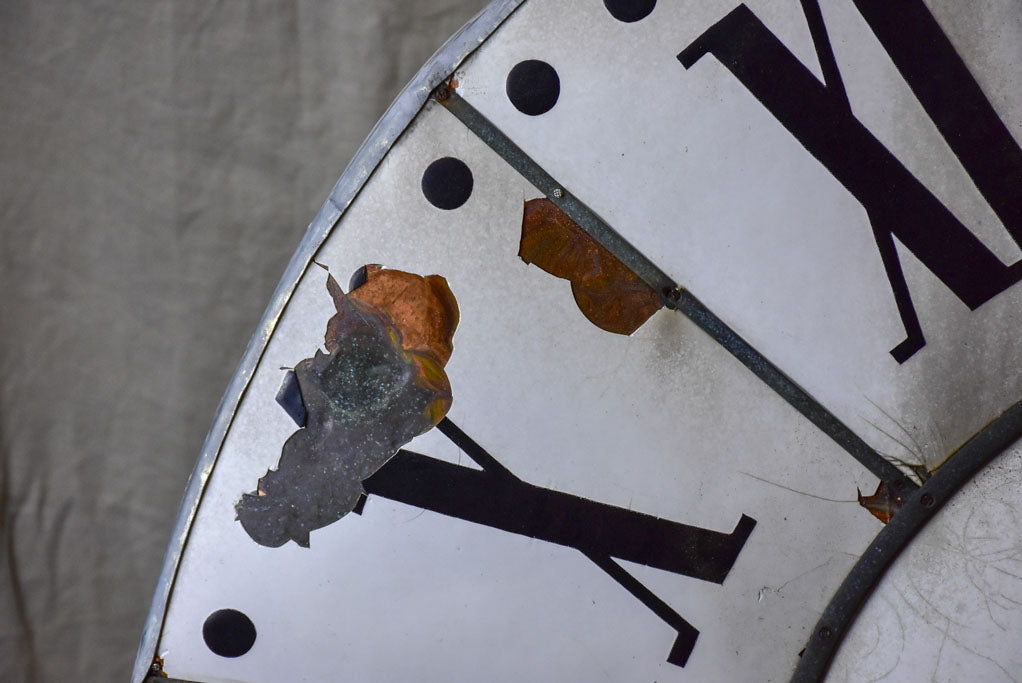 Very large antique French clock from a church