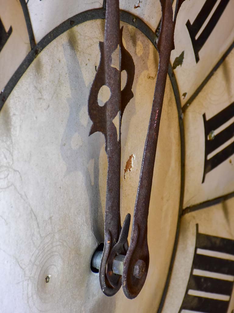 Very large antique French clock from a church