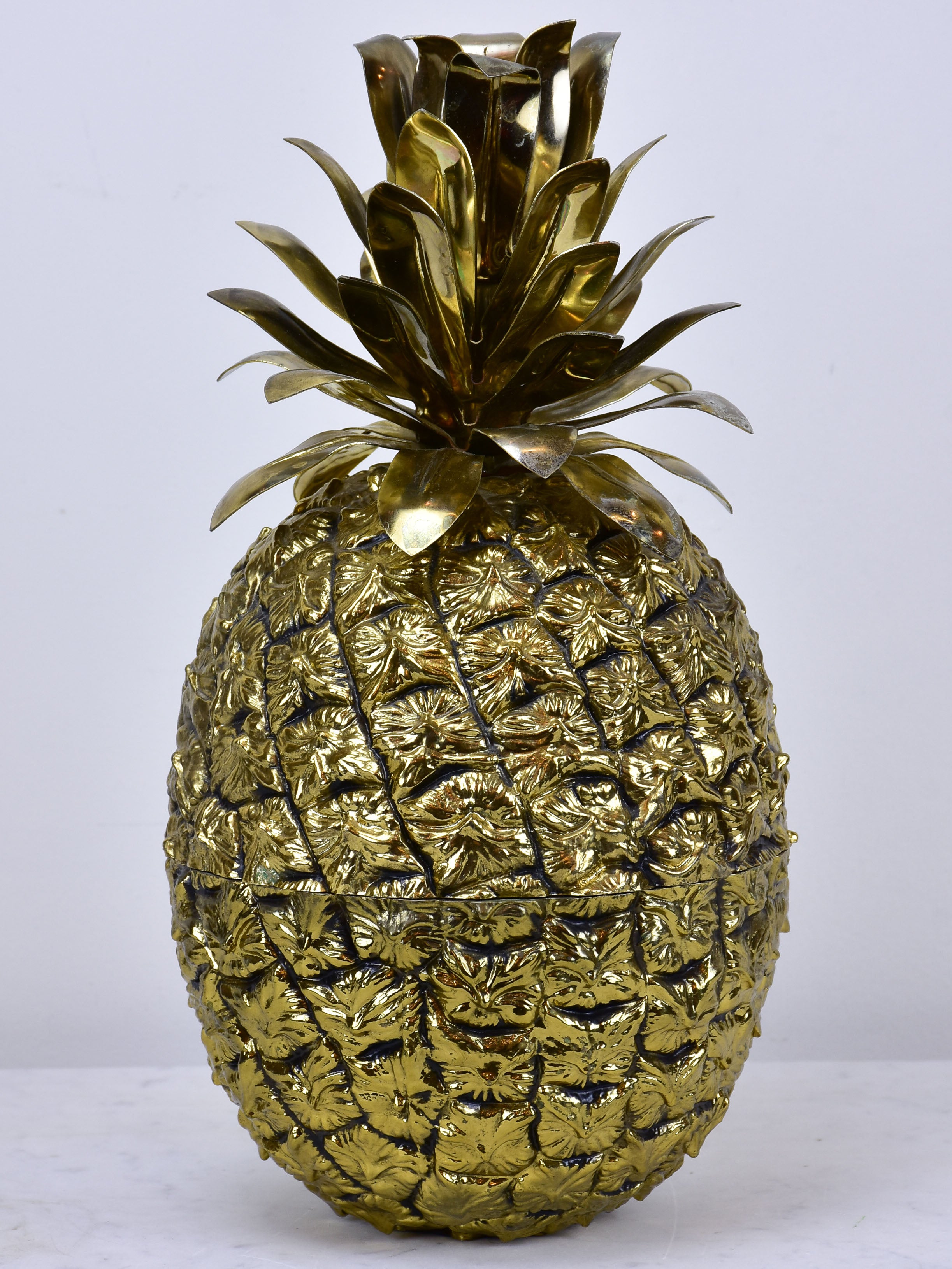 Vintage Freddotherm gold pineapple ice bucket