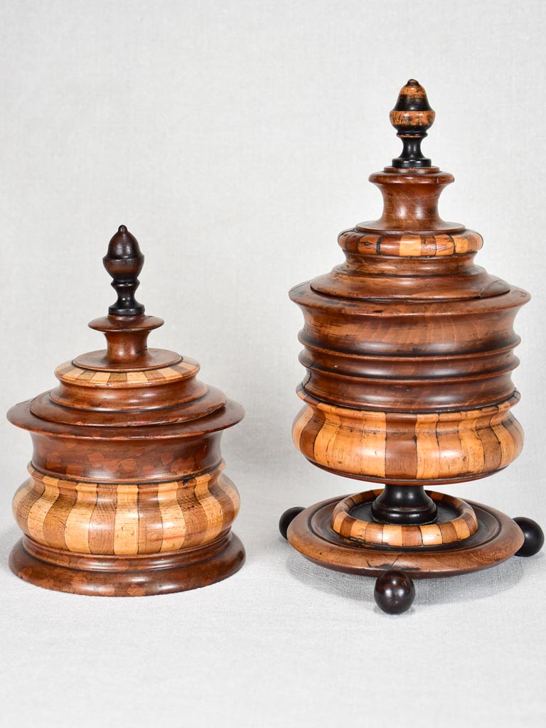 Two 19th-century English tobacco containers