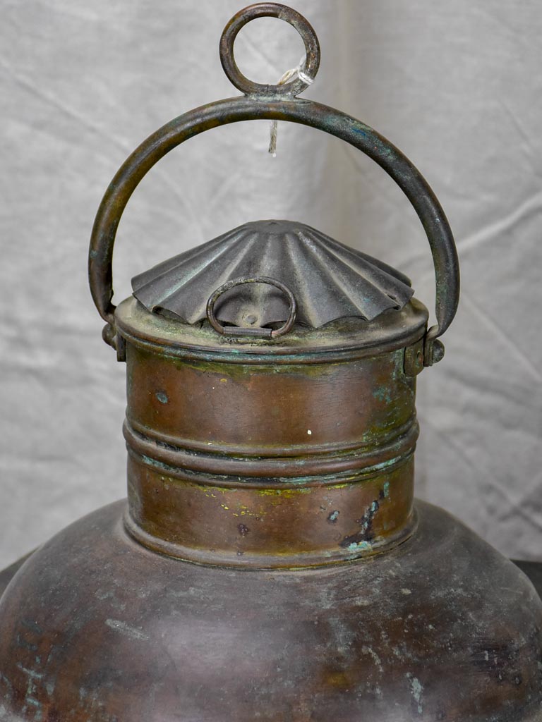 Pair of antique boat lanterns - 1908 Genova