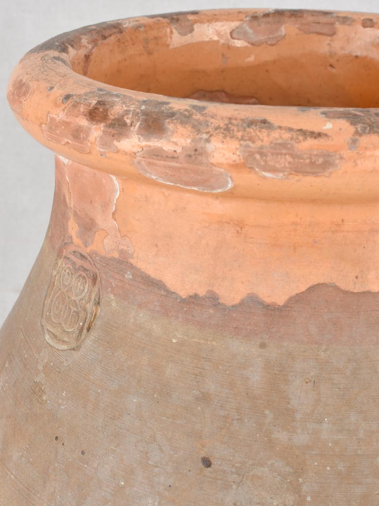 Antique Biot jar - stamped 18"