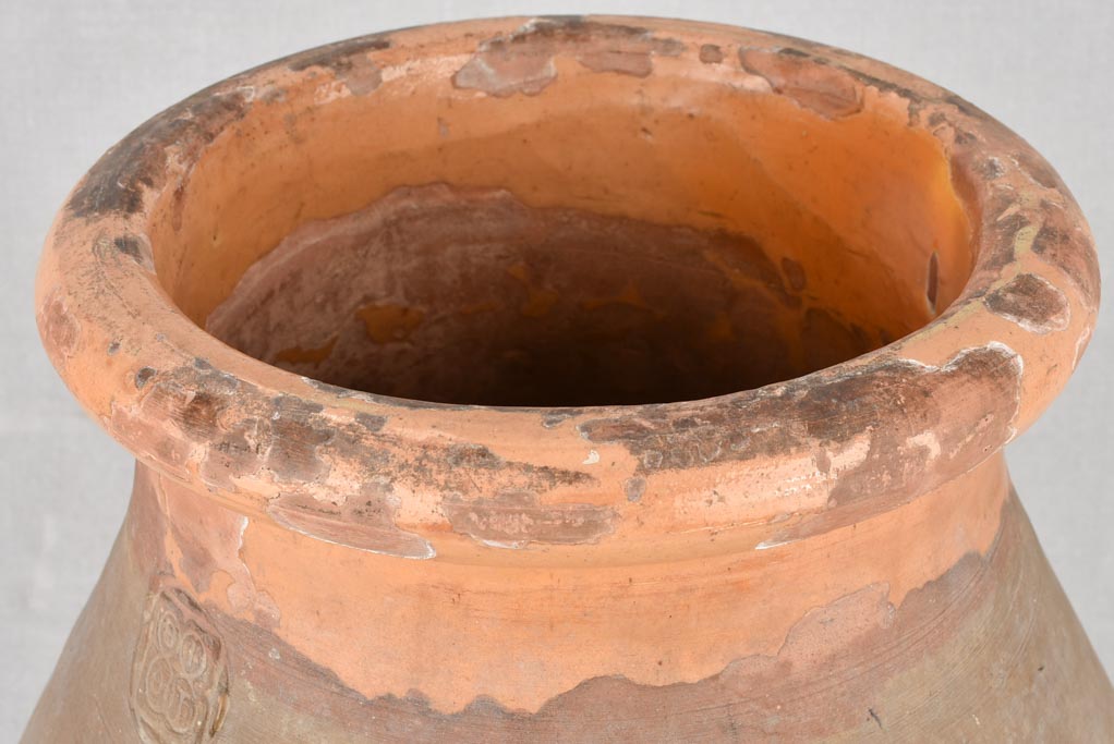 Antique Biot jar - stamped 18"