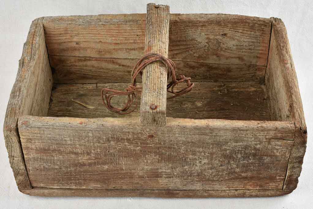 Antique French wooden trug - 22"