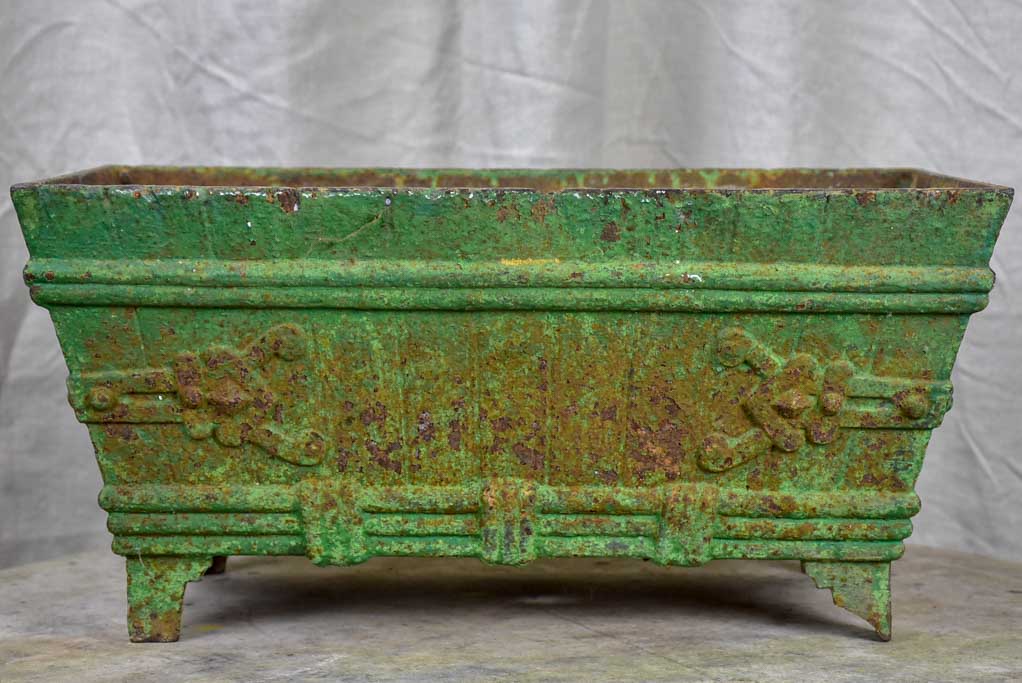 Antique French cast iron garden planter