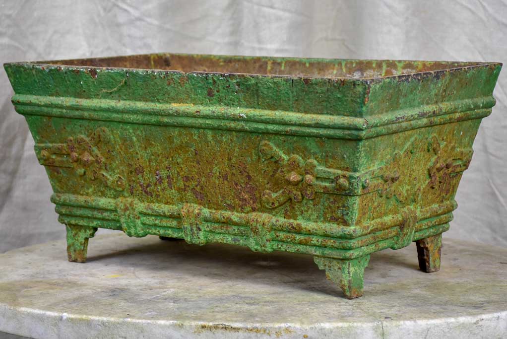 Antique French cast iron garden planter