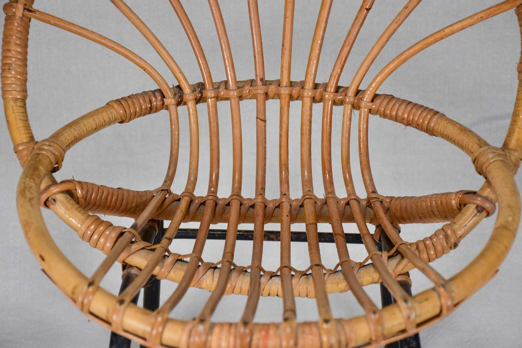 Pair of 1960s Esquerré basket children's armchairs