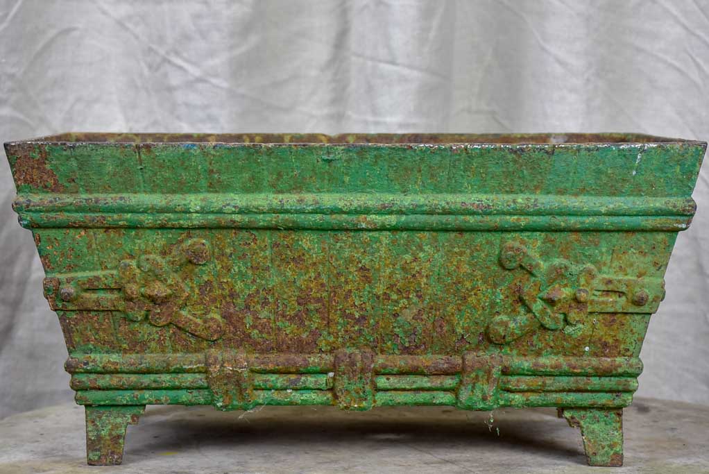 Antique French cast iron garden planter