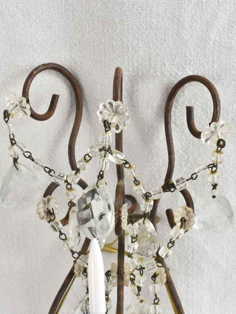 Pair of antique Italian wall appliques 17"