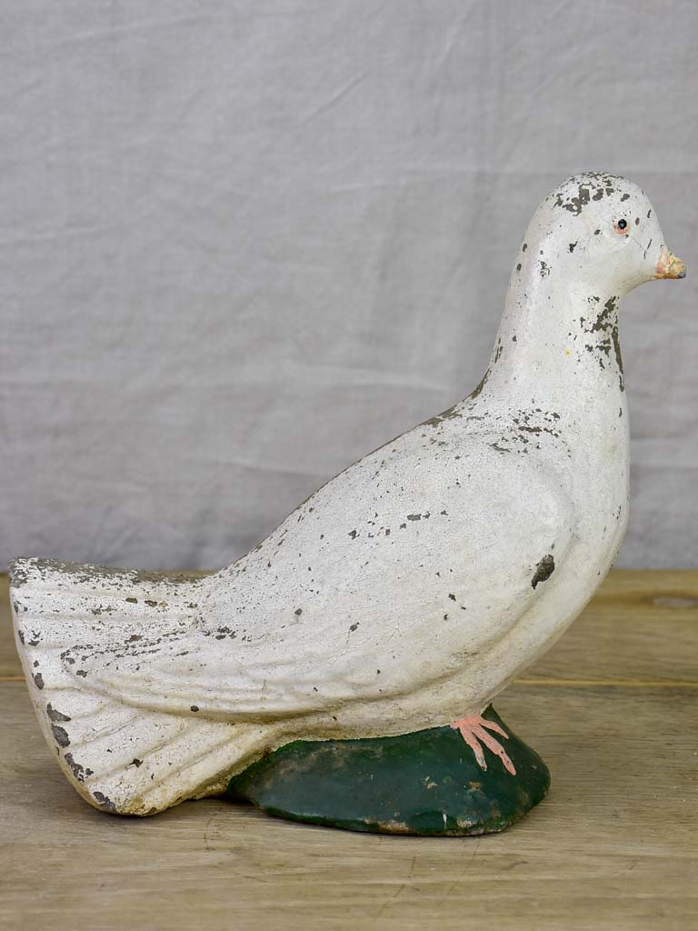 1960's cement garden sculpture of a white dove