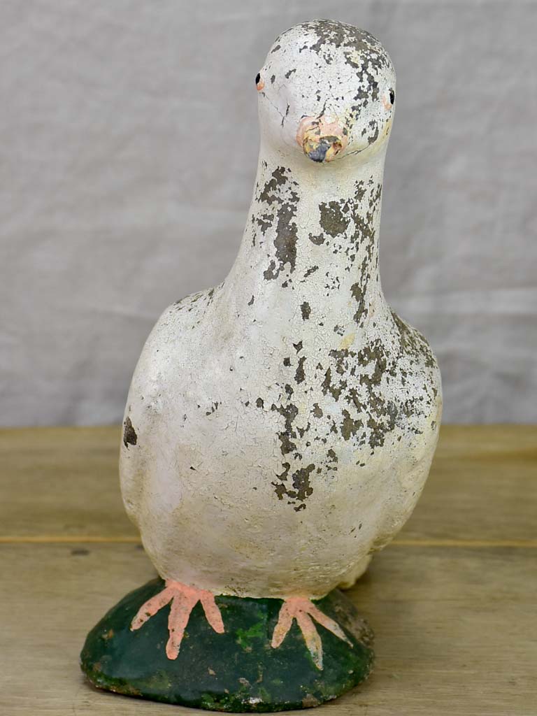 1960's cement garden sculpture of a white dove