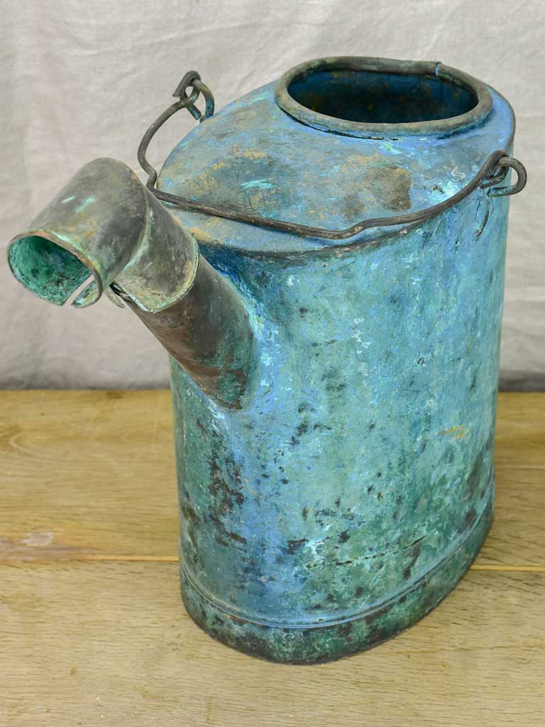 Early 20th Century French agricultural copper watering can