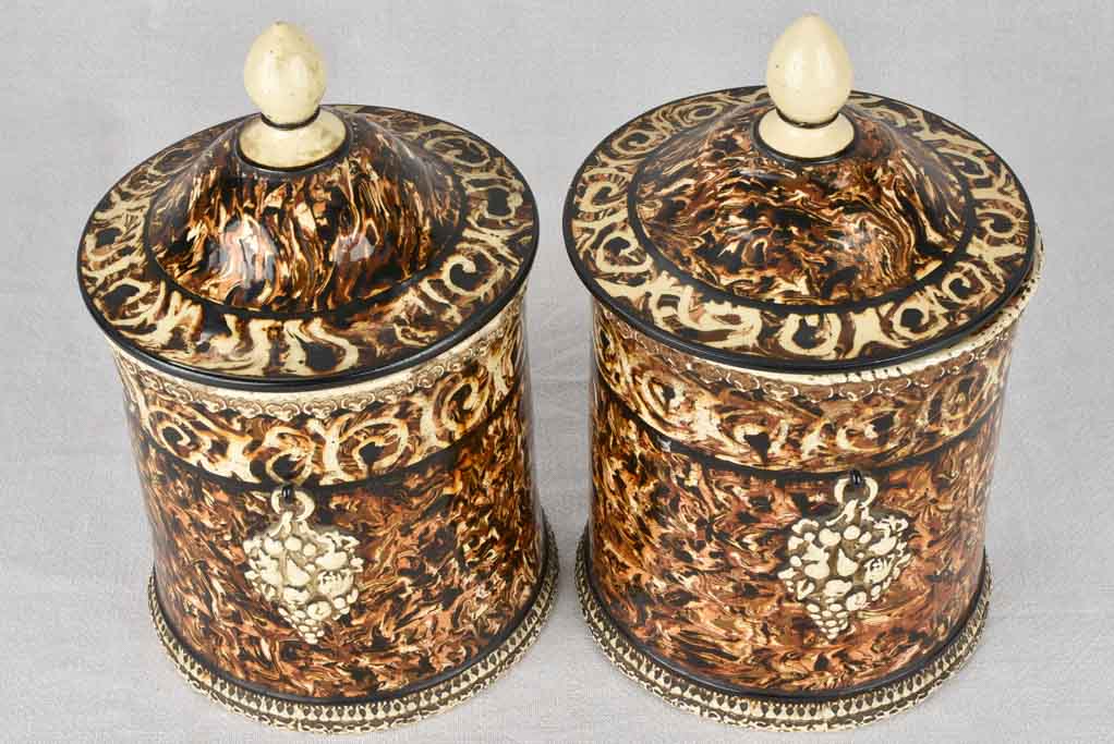 Pichon Uzes Signed Collector's Jars