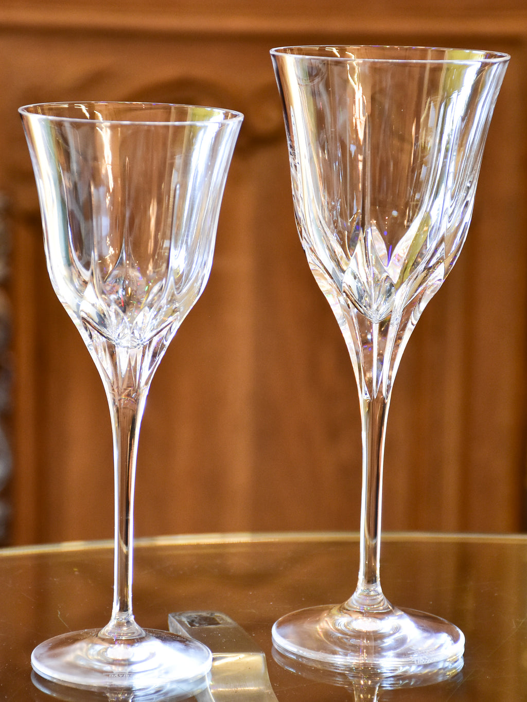 Red crystal glasses, vintage (2) – Chez Pluie
