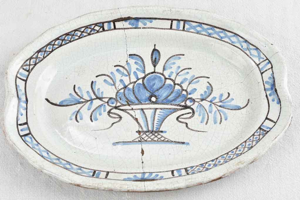 Pair of early 19th century French platters 16½"