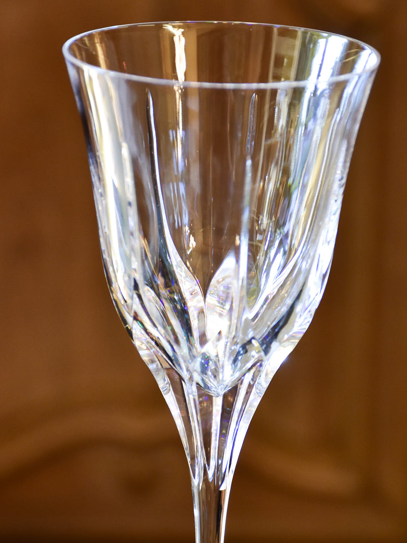 Set of eight vintage French wine glasses – white wine – Chez Pluie