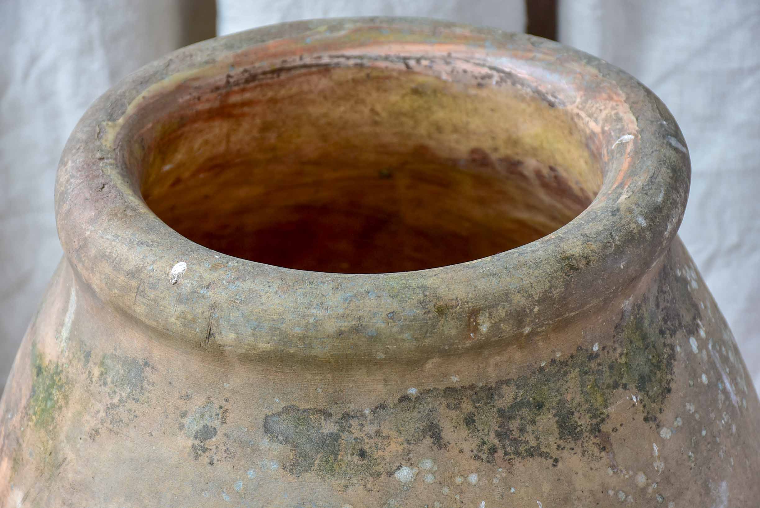 Antique French olive jar