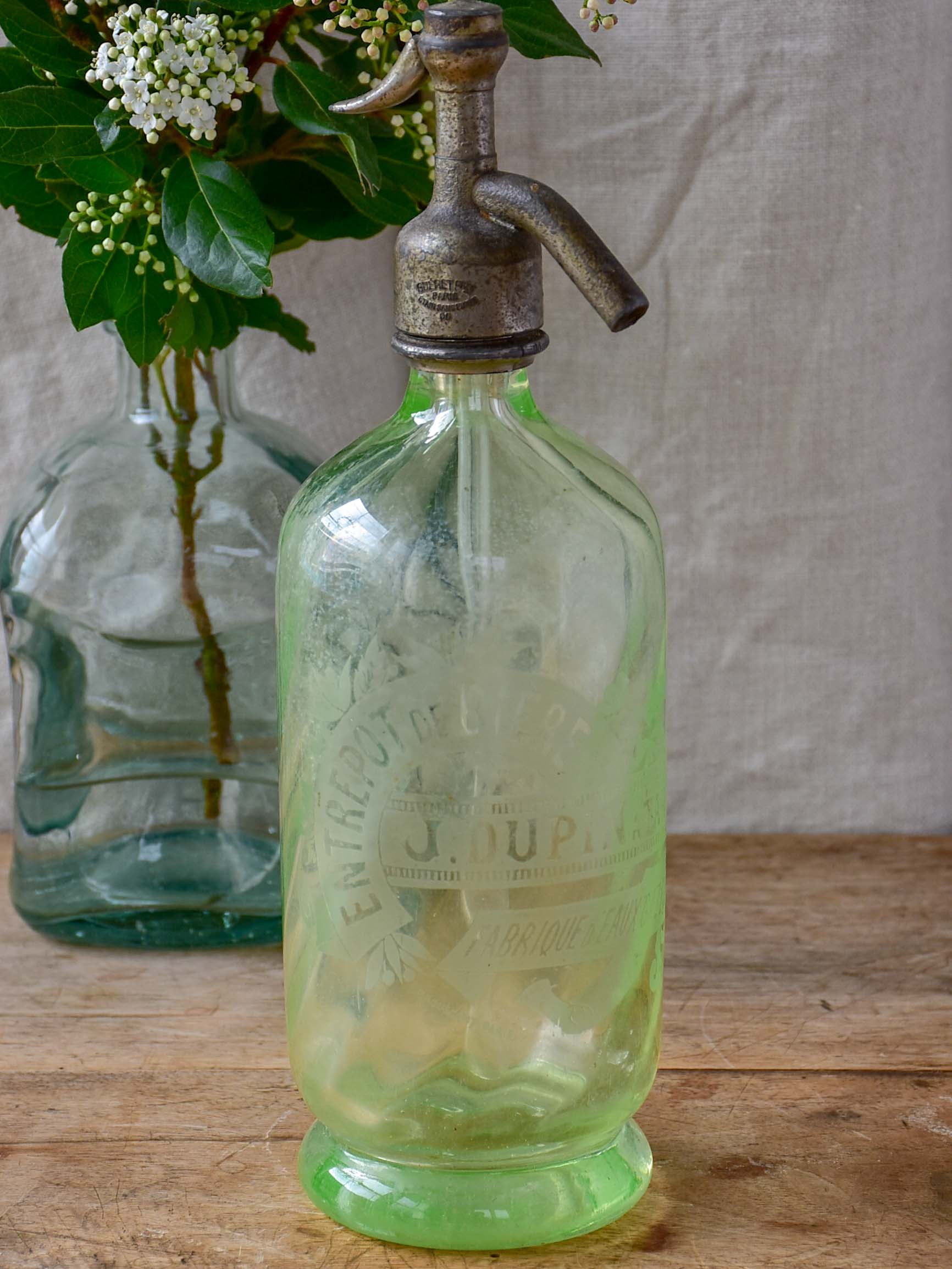 Antique French seltzer bottle