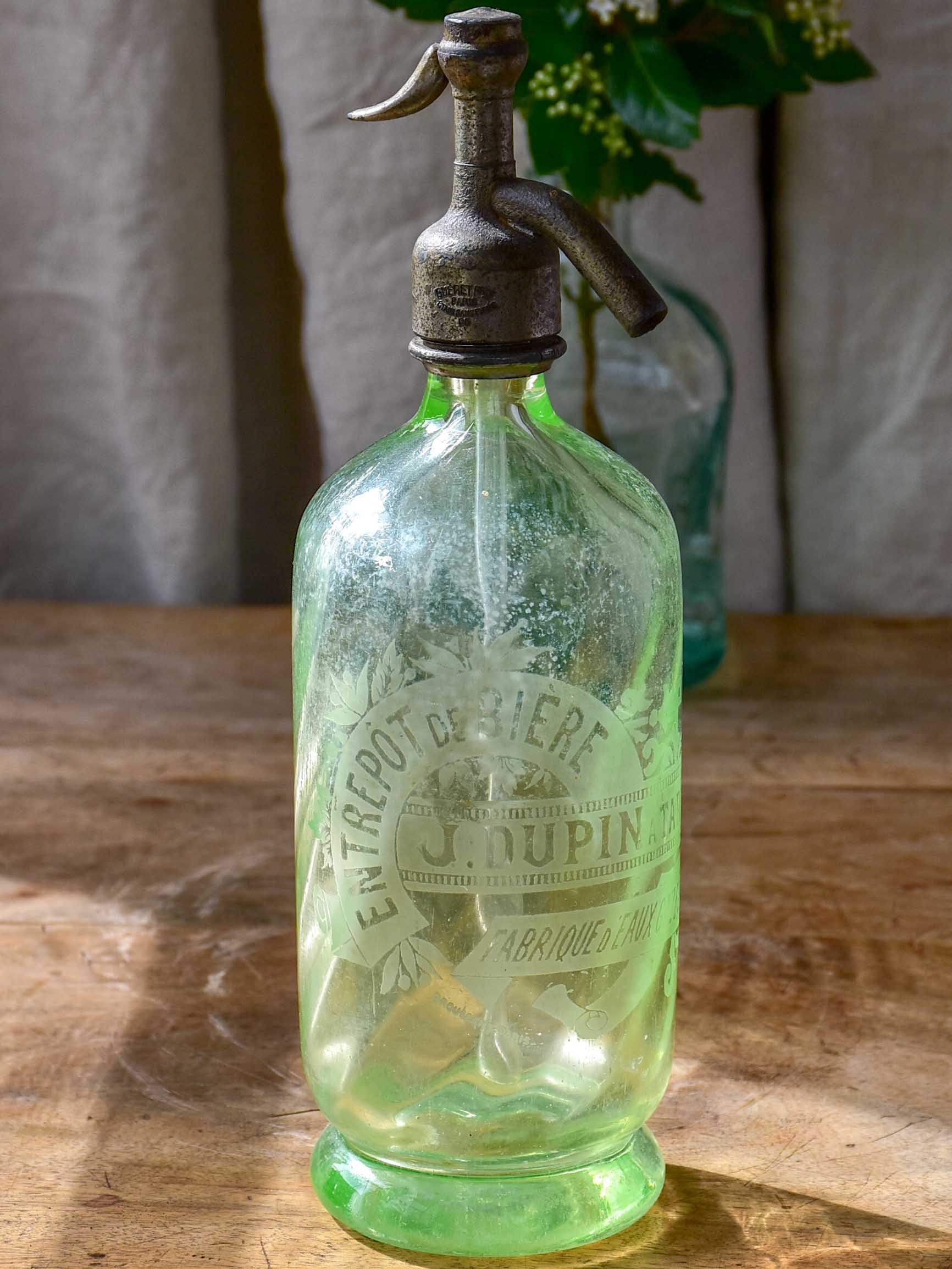 Antique French seltzer bottle