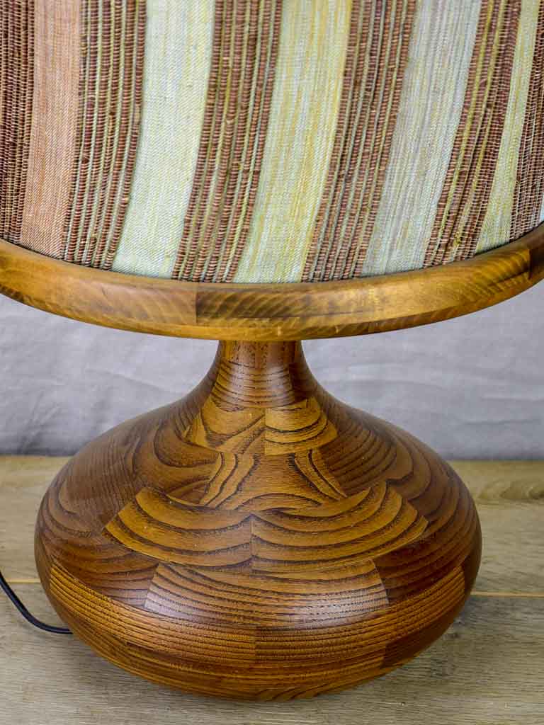 Retro teak lamp with drawer