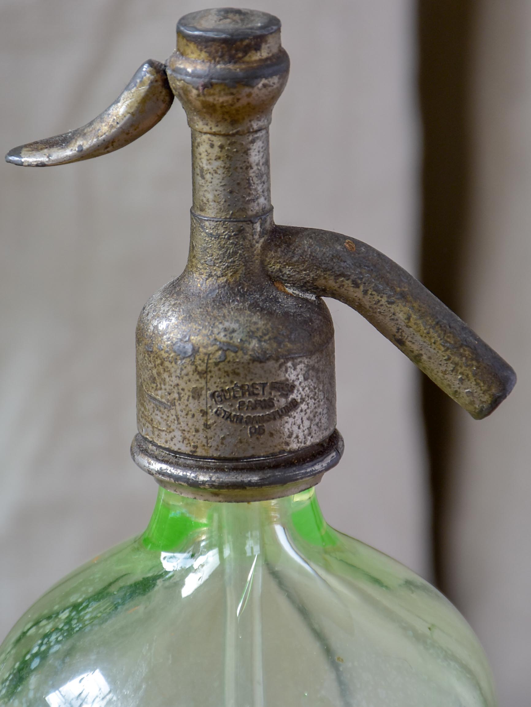 Antique French seltzer bottle