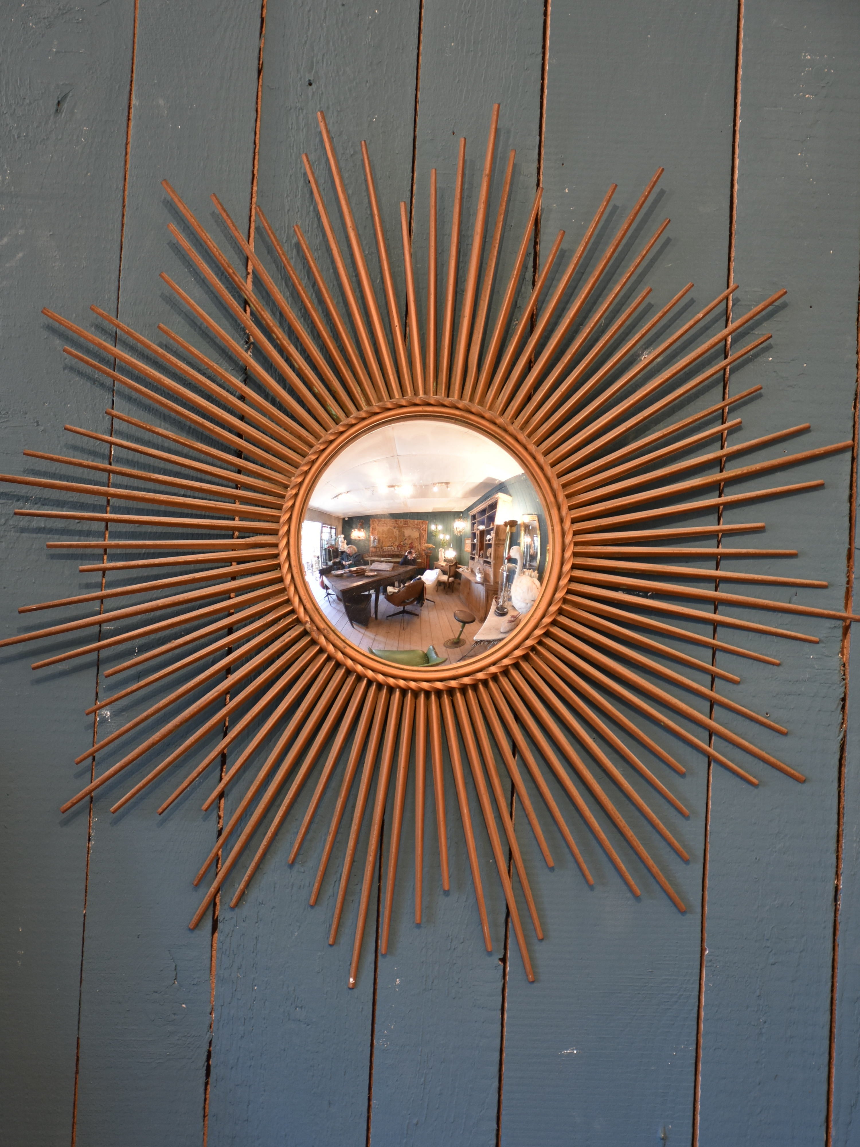 1950’s Chaty Vallauris sunburst mirror