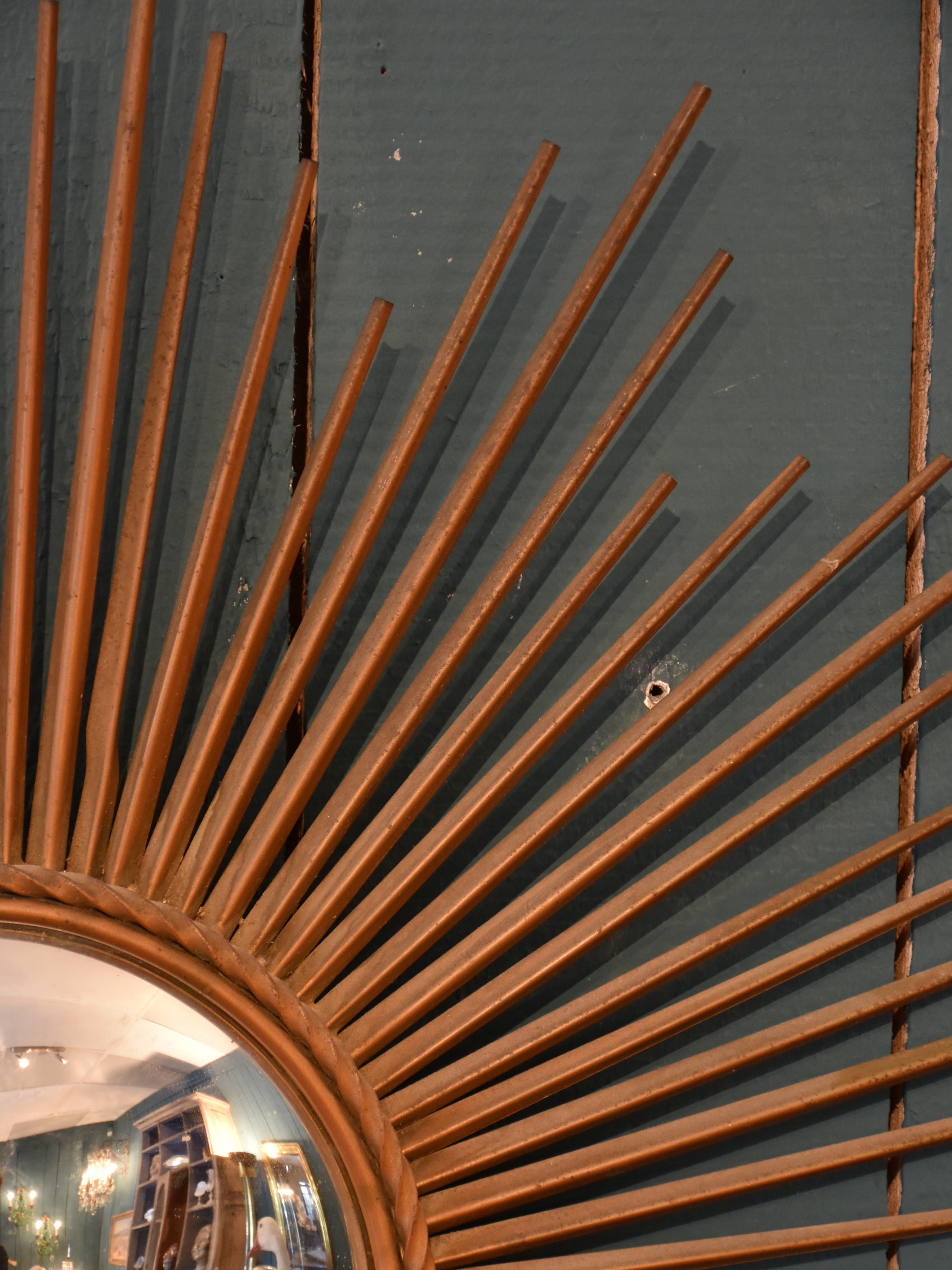 1950s Chaty Vallauris sunburst mirror