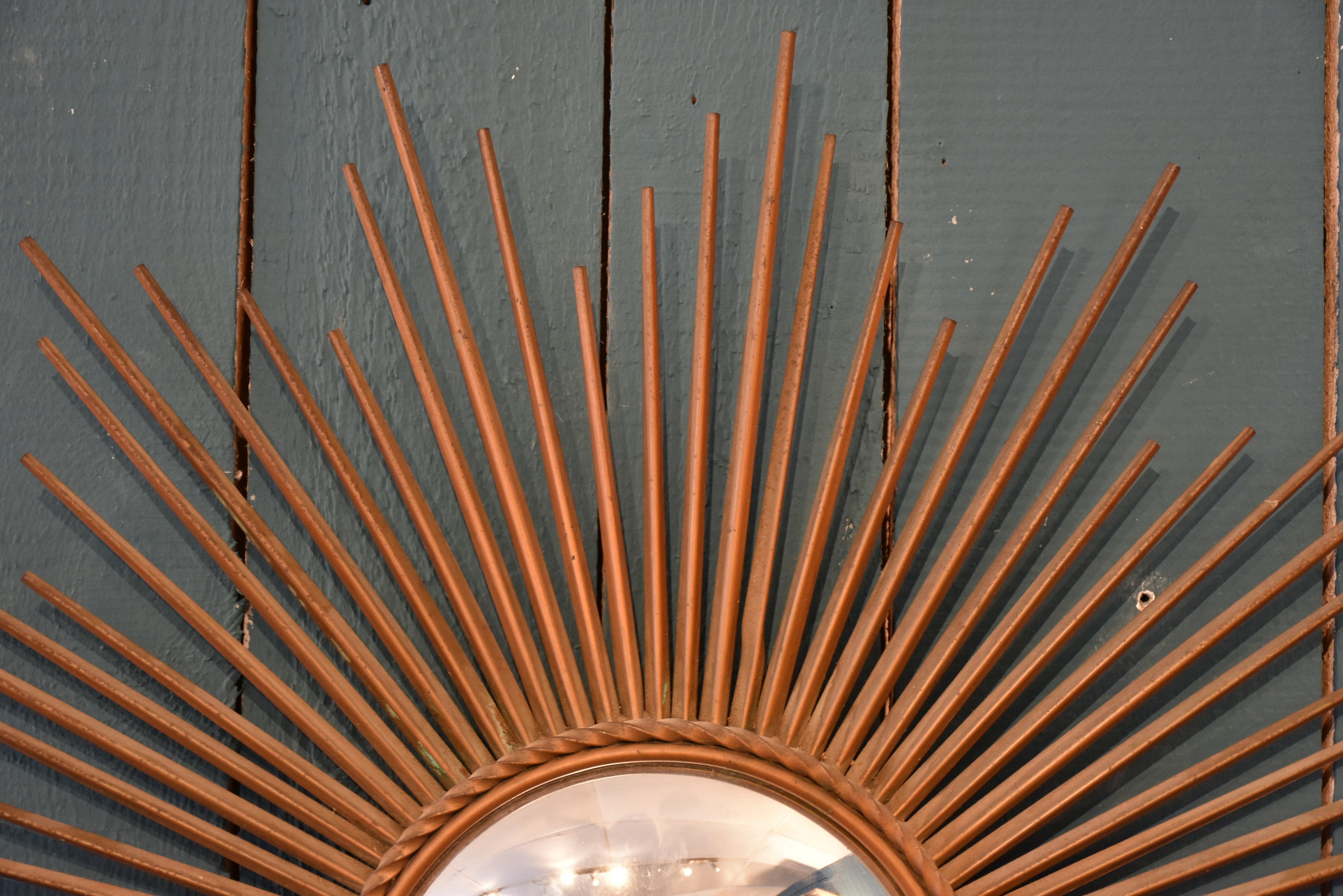 1950s Chaty Vallauris sunburst mirror