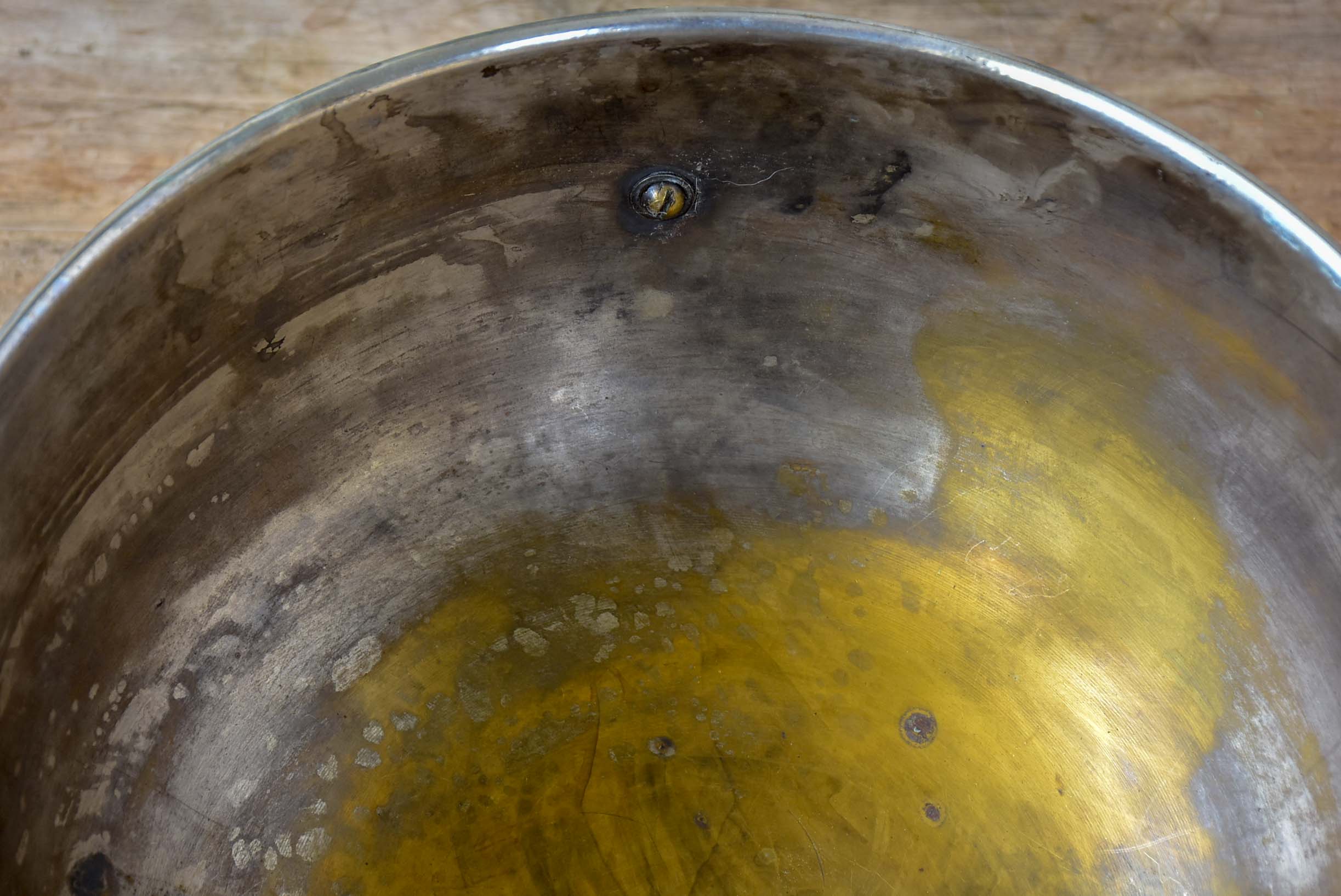 Antique French ice-bucket with lion's head handles