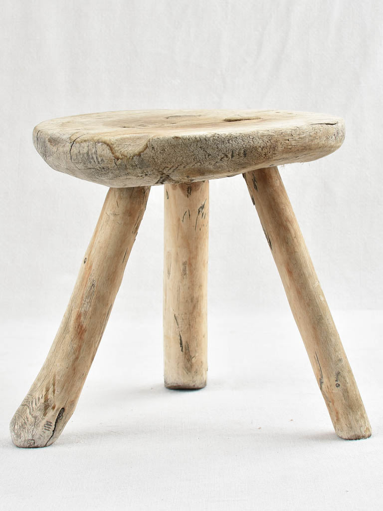 Primitive 3 legged wooden stool